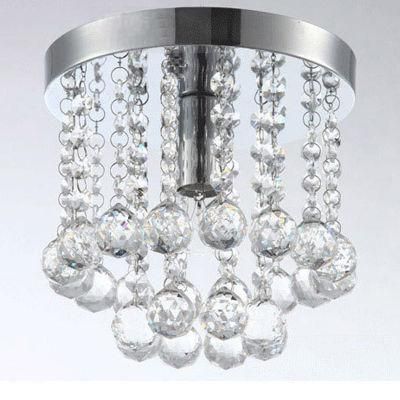 Living Room Crystal Lamp Simple Modern Dining Room Lamp Round Atmospheric Ceiling Lamp