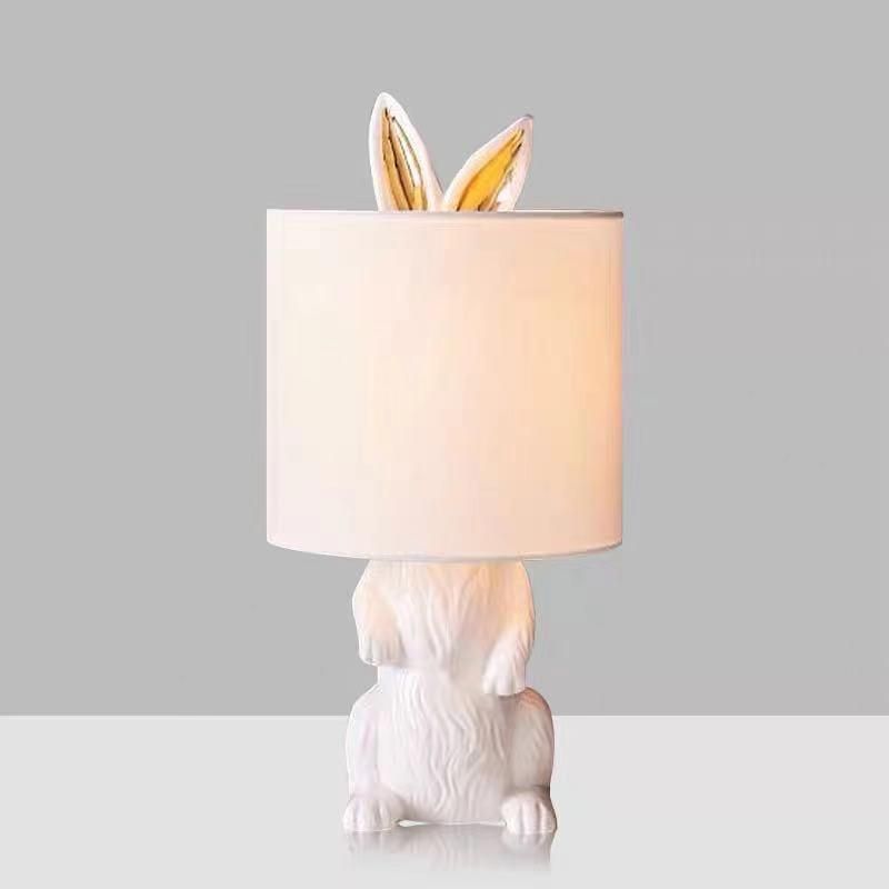 Nordic Post-Modern Girl′s Princess Room Rabbit Desk Lamp Living Room Bedroom Cartoon Bed Desk Lamp