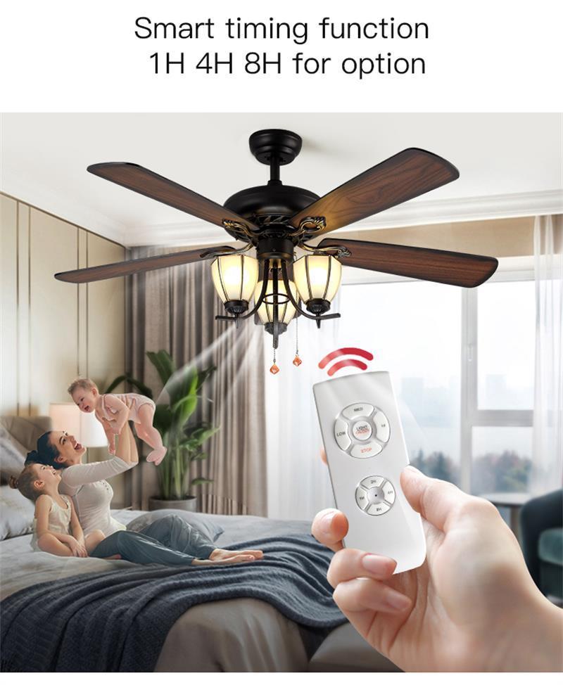 Nordic Minimalist Style Interior Lights Bedroom LED Ceiling Fan