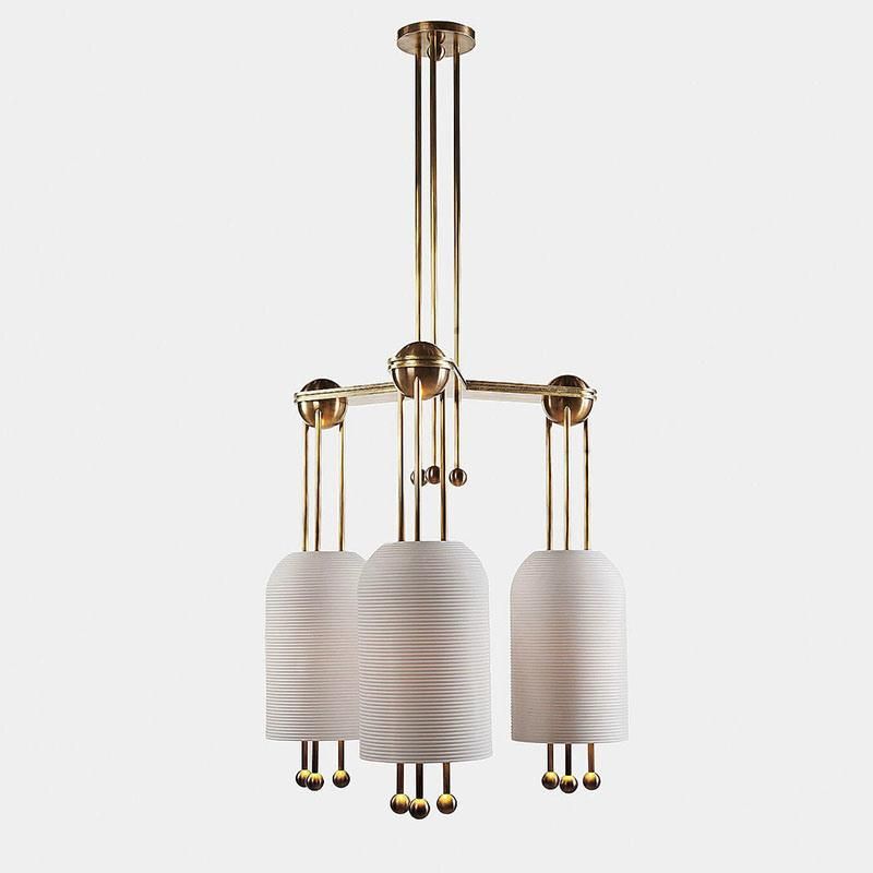 Modern White Pendant Light Single Head Glass Lampshade for Dining Room Creative Lamps Lantern Pendant Lamp (WH-AP-175)