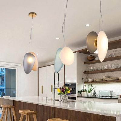 Nordic Postmodern Minimalist Cobblestone Chandelier Designer Creative Personality Bedroom Bedside Restaurant Glass Lamps Pendant Light