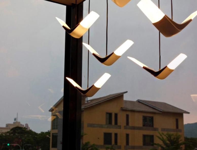 Post-Modern Shadow Flying Pendant Lights Light LED Hanglamp Loft Decor Lamps Light Fixtures