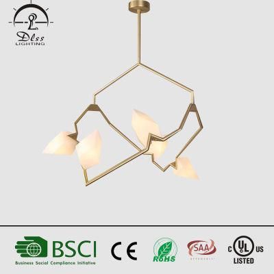 2019 Hot Sales European Modern Peach Type Glass LED Chandelier