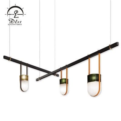 High Quality Energy Saving Hanging Lamp Modern Glass Restaurant Chandelier Pendant Light