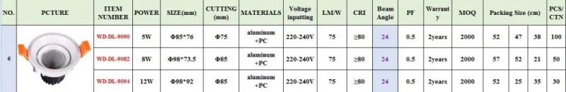 Commercial Lighting LED COB Downlight