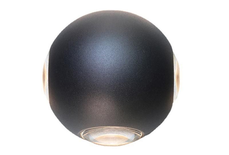 Outdoor Wall Lights LED 12W White Black Round Wall Lights Indoor Outdoor Wall Mounted Lamp for House