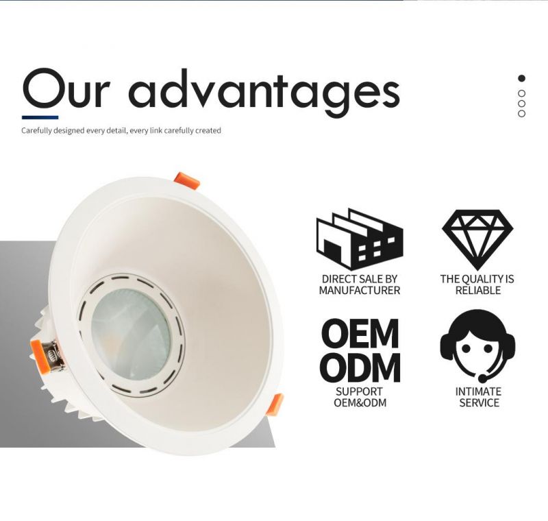 COB Chip LED Downlight High Quality Recessed Slim Down Light Good Heat Dissipation