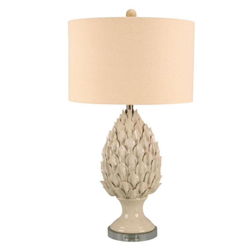 Cheap Wholesale Natural Imitation Plant Base Beautiful Indoor Lighting Table Lamp