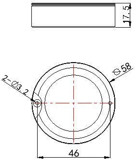 3W Rrond LED Cabinet Display Down Light for Showcase