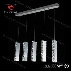 Popular Sales LED Crystal Hanging Lamp with Five Crystal Battens (Mv20180-5)