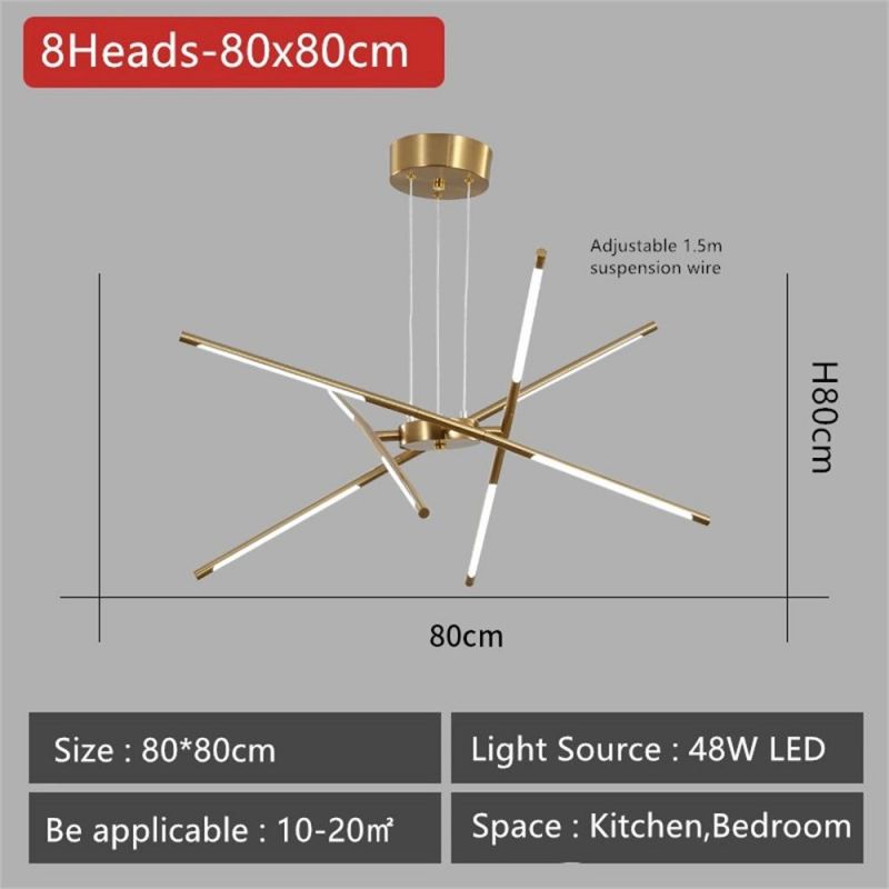 Nordic LED Pendant Lamp for Home Living Room Dining Kitchen Bedroom Modern Black Gold Frame Loft Chandeliers Lighting Fixtures