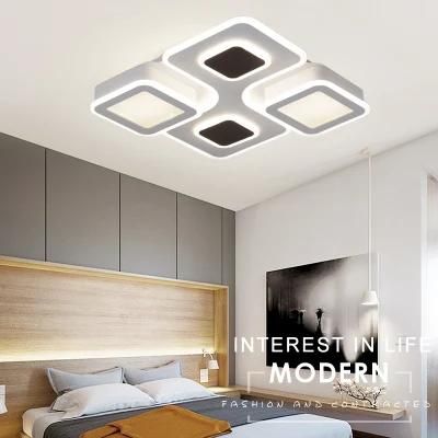 LED Indoor Hotel Iron Metal Chrome Modern Glass Ceiling Light