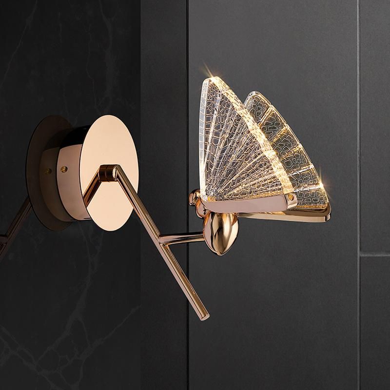 Bedroom LED Wall Lamp Butterfly Creative Personality Wall Light Stair Decorative Lighting
