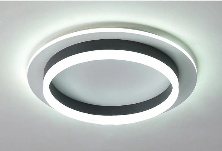 Minimalist Bedroom Round Acrylic Living Room Office Modern LED Ceiling Lamp Modern Lighting Corp