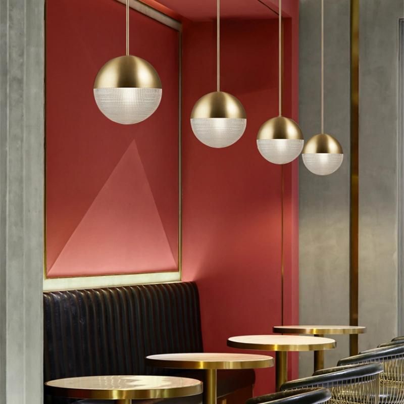 Modern Pendant Lights LED Glass Ball Bedroom Bedside Nordic Hanging Lighting (WH-GP-47)