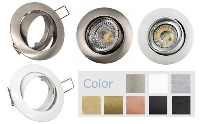 Halogen LED Spot Light Fixture Frame Holder Adjustable Aluminum (LT1200)