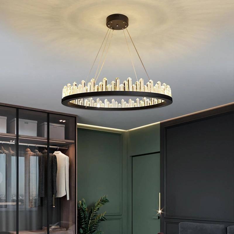 Nordic Chandelier Living Room Modern Bedroom Dining Room Crystal Pendant Lamp