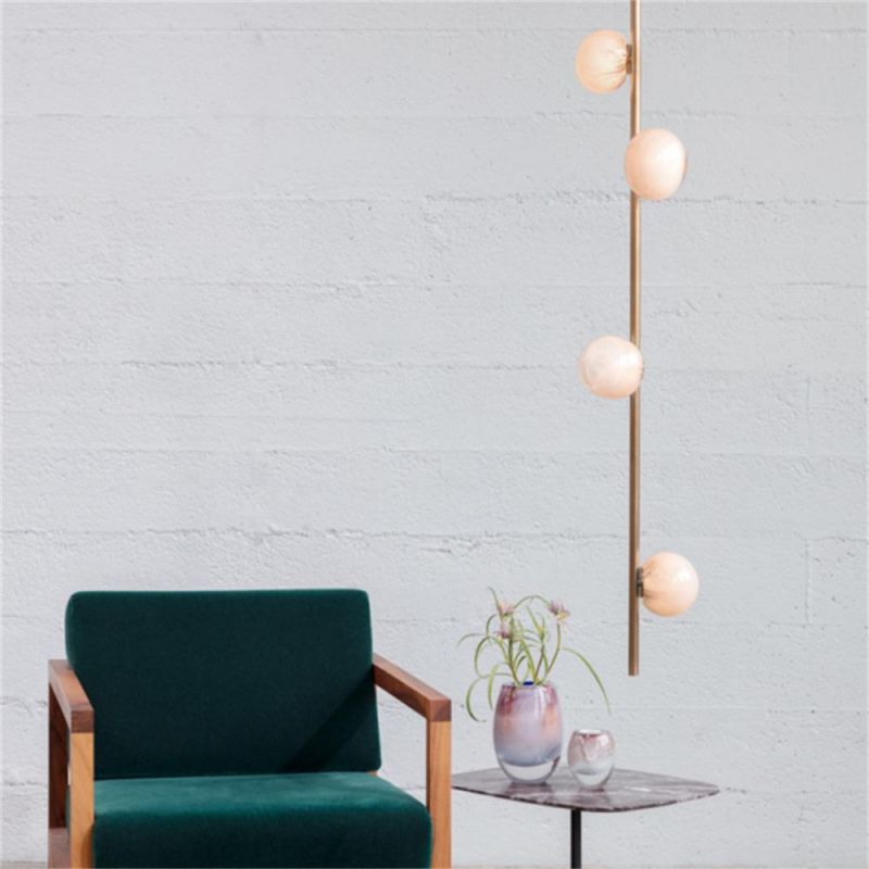 2022 Postmodern Simple Indoor Decor Glass New Design Milky White Floor Lamp