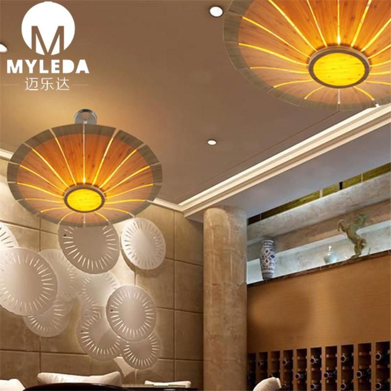 Restaurant Classical Wooden Design Lantern LED Pendant Light