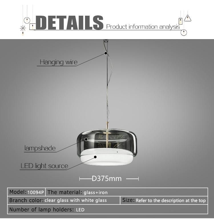 Modern Nordic Lamp Restaurant Suspension Iron Art Ceiling Chandelier