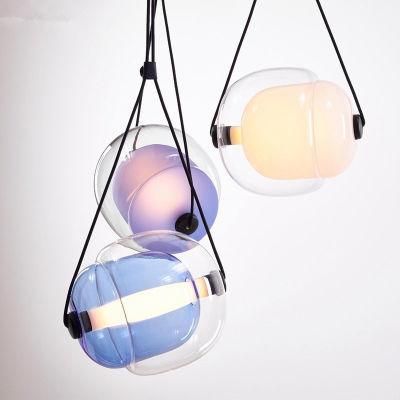 Nordic Glass Pendant Lights Colorful Lampshade for Living Room Restaurant Bedroom Home Pendant Light (WH-AP-209)