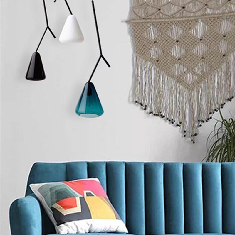 Modern LED Boughs Color Glass Pendant Lights Creative Lamp Indoor Decor Glass Pendant Light (WH-AP-231)