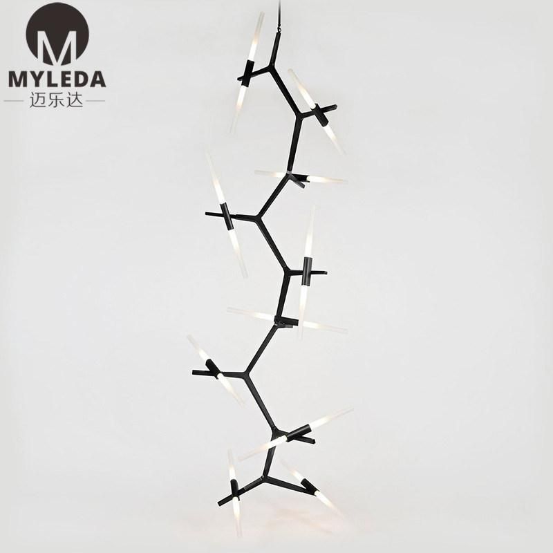 Villa Project Decoration Stainless Steel Ceiling LED Chandelier Light