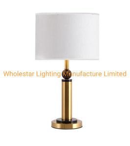 Modern Table Lamp with Black Crystal (WHT-841)