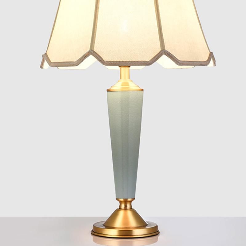 Nordic Copper Ceramic Table Lamp Living Room Bedroom Vertical Floor Lamp