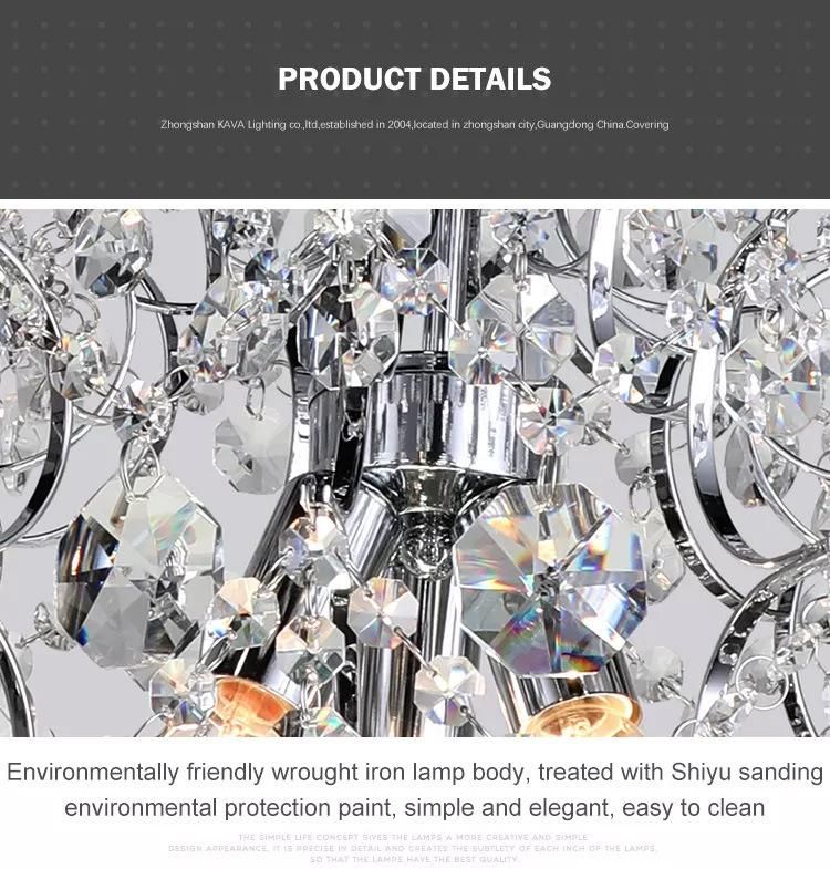 Glinting Wholesale European Popular Interior Glossy Prismatic Decoration Chandelier