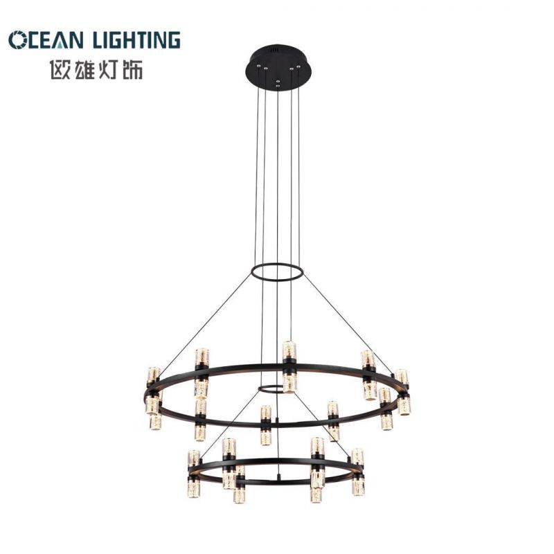 Modern Indoor Crystal Lighting 90W Round 16 Heads LED Chandelier