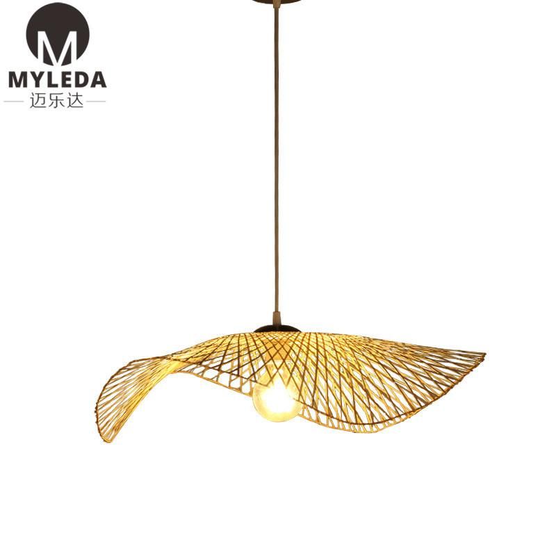 Cage Traditional Handmade Bamboo Lamp Bright Lantern Pendant Light
