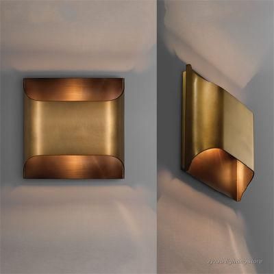 Full Copper Luxury Wall Lamps Modern Hotel Corridor Lamp for Living Room Bedroom Bedside Lamps Background Light LED Wall Lights