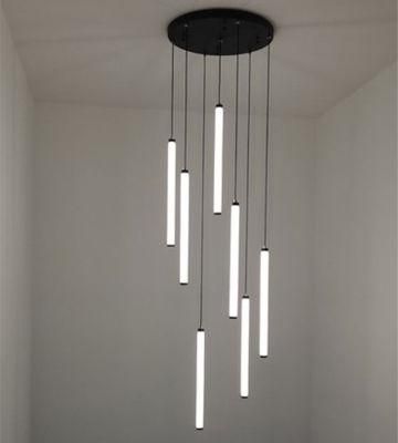 Modern LED Stair Chandelier Hanging Lamp