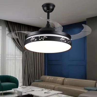 Dafangzhou 72W Lighting Ceiling Fan Chandelier with Light Ceiling Fan Light Remote ABS Blades for Living Room Direct Ceiling Light