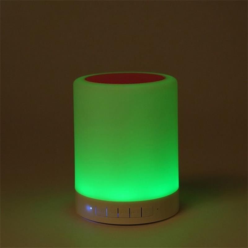 LED Smart Portable Bedside Table Lamp Color Night Light with Wireless Music Lighting