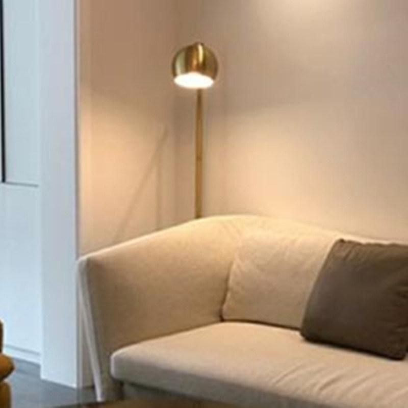 Gold Floor Lamp Modern E27 Standing Lamp Corner Light Reading Light Plated Brass LED Stand Lamp (WH-MFL-65)