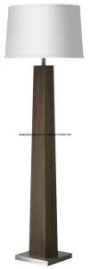 Oversize Linen Shade Wooden Floor Lamp with UL/cUL/SAA/Ce/RoHS Approve