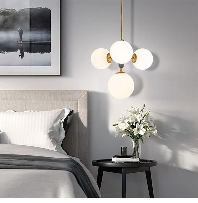 Modern Glass Ball Hanging Pendant Lamp Light for Living Room, Dining Room