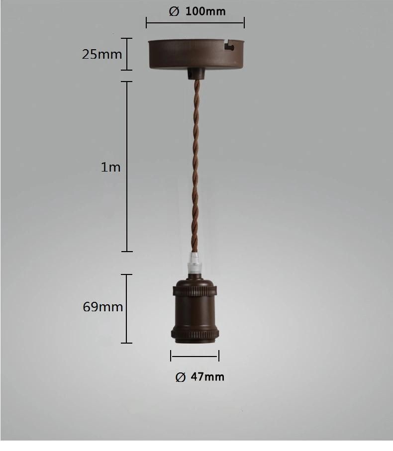 New Hot Model Metal Pendent Lights Lamp Socket Pendant Base for Living Area