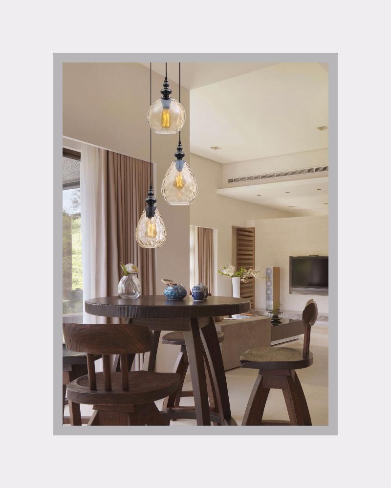 Distinctive Indoor Water Wave Glass ceiling light Decorative pendant Lamp