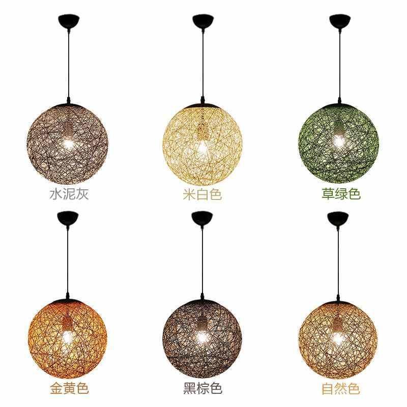 Nordic Global Cottan Pendant Hanging Lights for Bar Restaurant Dining Room Table Pendant Lamp (WH-WP-12)