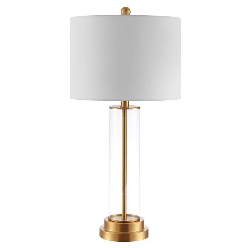 High Quality Custom Retro Vintage Gold E27 Living Room Desk Coffee Table Lamps Glass Lamp