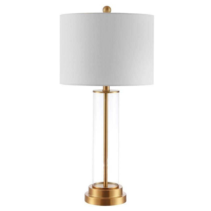 High Quality Custom Retro Vintage Gold E27 Living Room Desk Coffee Table Lamps Glass Lamp