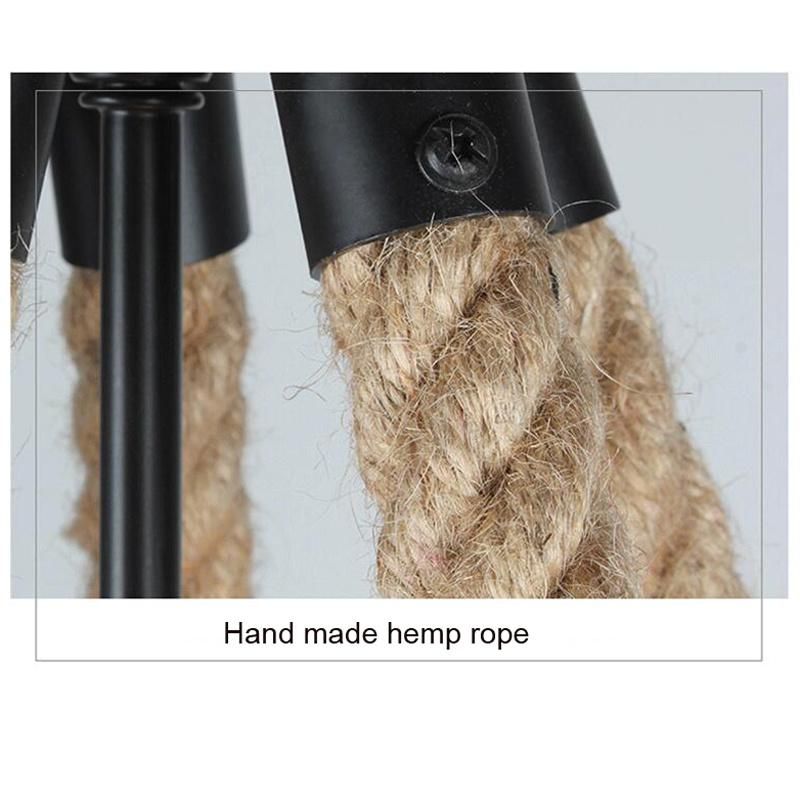 Vintage Loft Hemp Rope Pendant Lamp Restaurant Cafe Light Salon Industrial Pendent Lamp (WH-VP-117)
