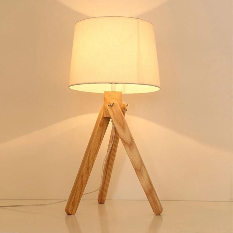 Wooden Tripod Design Floor Lamp Table Lamp Bedside Lamp