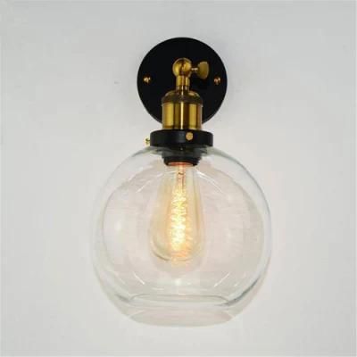Dison Bulb Included Glass Wall Sconces Lamp Light Kitchen Lamp (WH-VR-108)