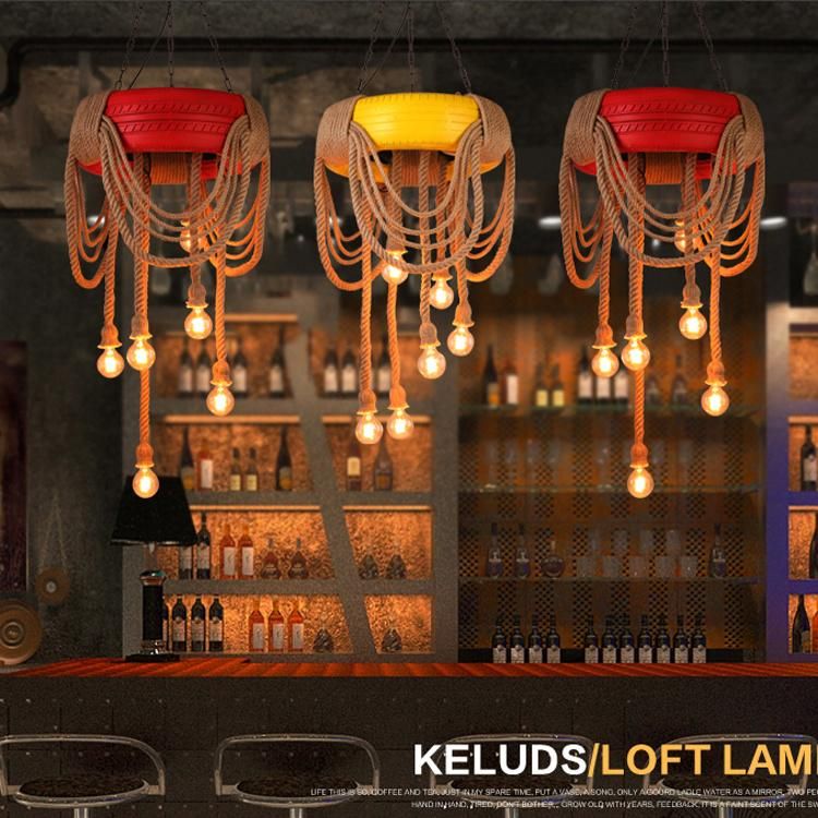 Loft Designer Tyre Pendant Lamp for Bar Coffee Shop Restaurant Lighting (WH-VP-38)