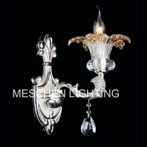 Chromed Wall Sconces with Crystal