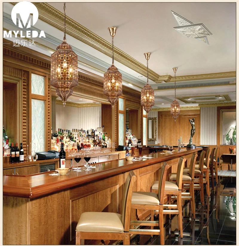 Brass Moroccan Decorative Bar Pendant Light